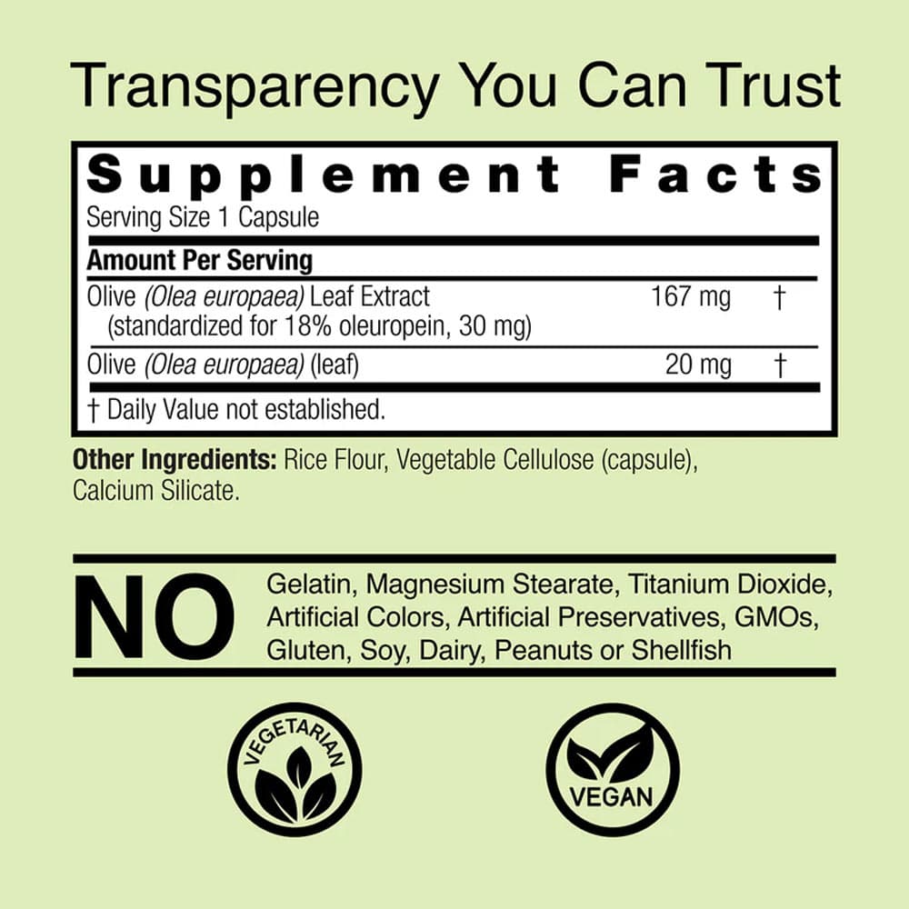 Nature'S Answer Olivblad - 60 Vcaps
