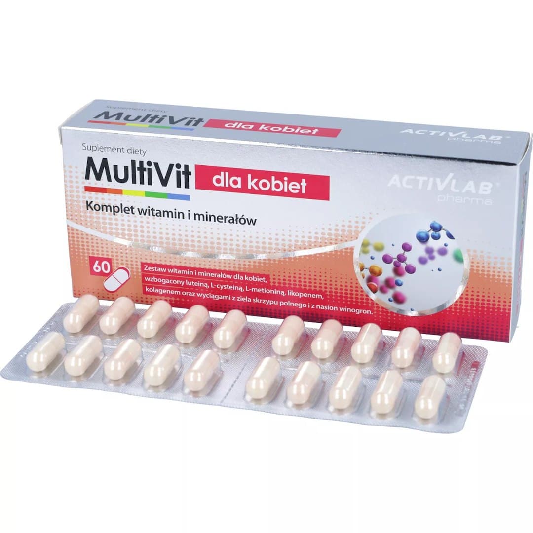 ActivLab - MultiVit for Women - 60 Caps – Activlab förpackning