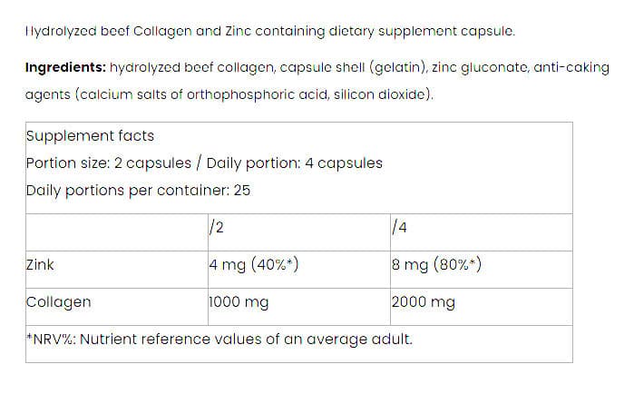 Nutriversum - Collagen Caps - 100 Caps