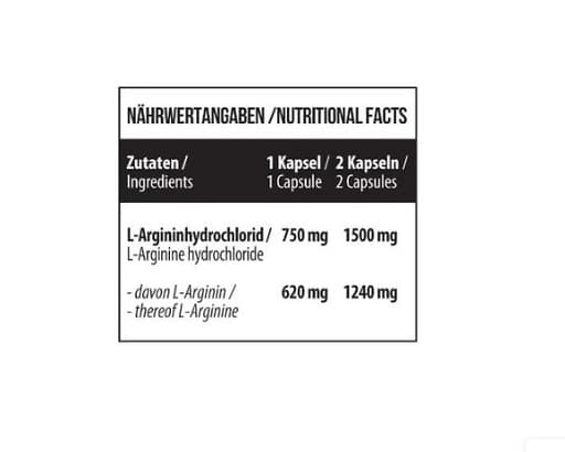 MST - L-arginin - 120 kapslar
