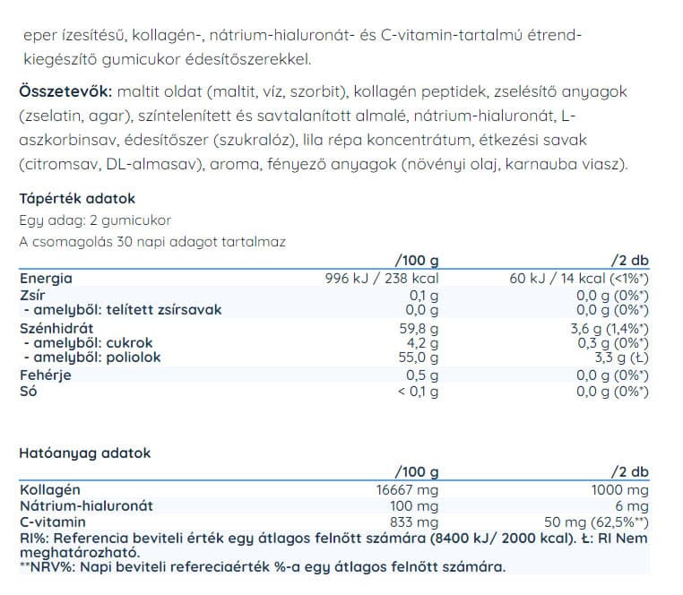 Nutriversum - Kollageeni Gummies - 180g / 60 Gummies