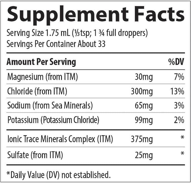 Trace Minerals - Ionic Potassium - 59ml
