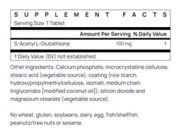 Jarrow Formulas - S-Acetyl L-Glutationi - 60 Tablettia