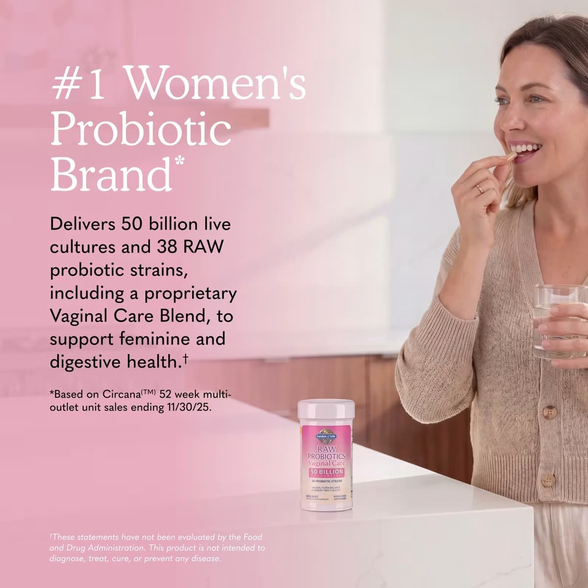 Garden Of Life - Raw Probiotics Vaginal Care - 30 Vcaps