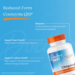 Doctor's Best - Ubiquinol With Kaneka, 100mg - 60 Sgels