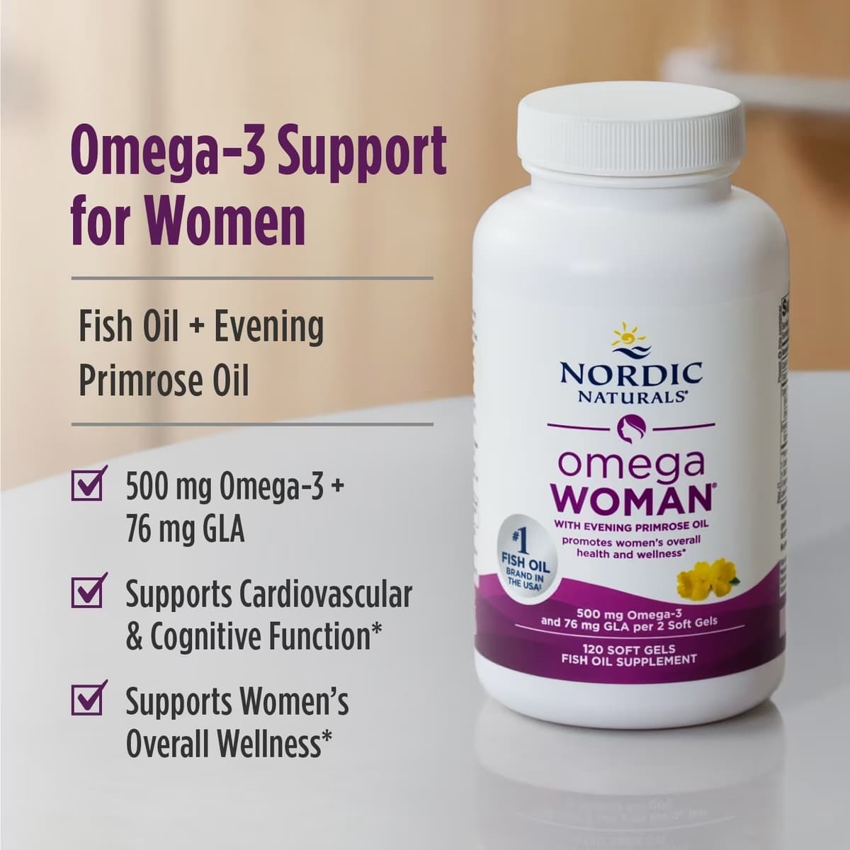 Nordic Naturals - Omega Woman - 120 Sgels