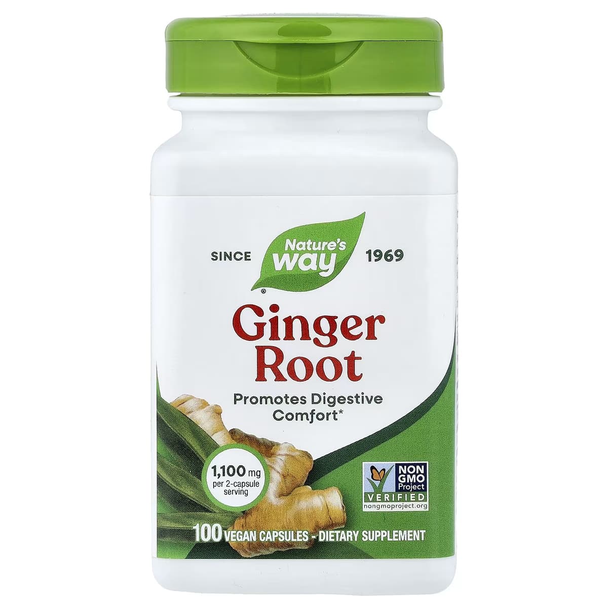 Nature'S Way - Ginger Root - 100 Vcaps