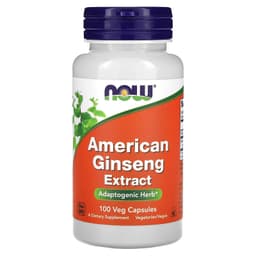 NOW Foods - American Ginseng - 100 Veg Capsules