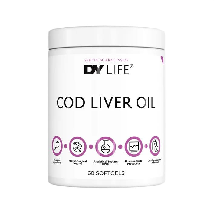 DY LIFE - Cod Liver Oil - 60 softgels – DY LIFE förpackning