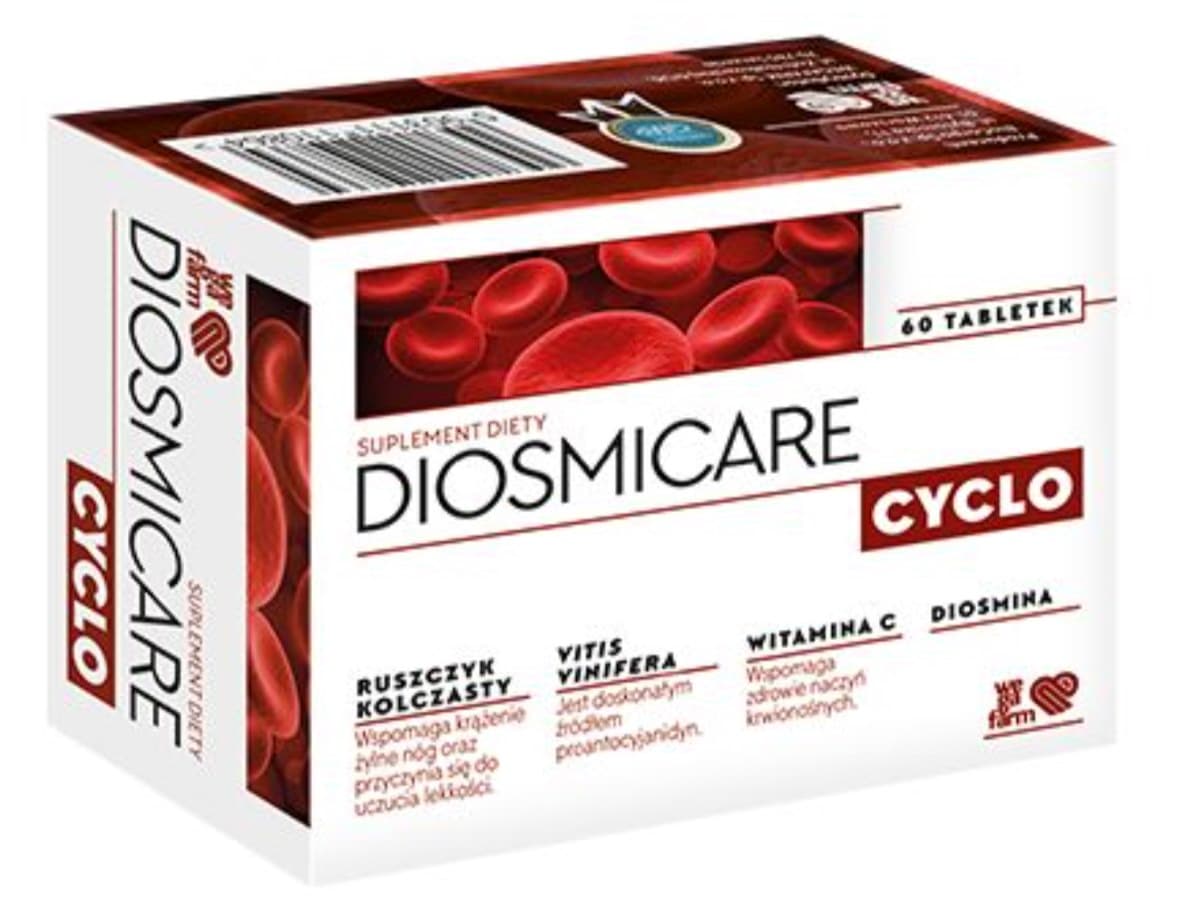WegaFarm - Diosmicare Cyclo - 60 Tabs – WegaFarm förpackning