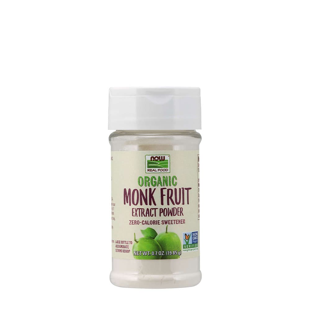 NOW Foods - Organic Monk Fruit Extract Powder 19.85g – NOW Foods förpackning