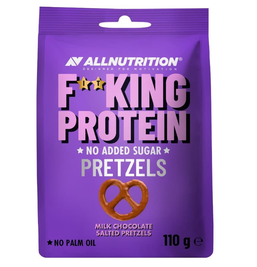 Allnutrition - Protein Pretzels, Milk Chocolate Salted - 110g – Allnutrition förpackning