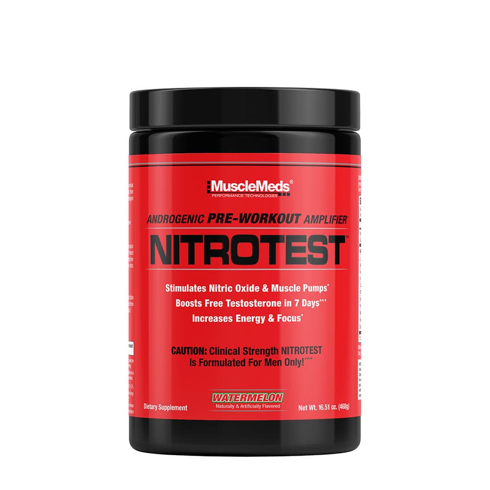 MuscleMeds - Nitrotest - 2 In 1 Pre-Workout + Test Booster, Watermelon - 468g
