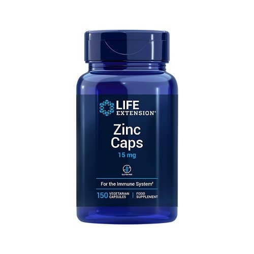 Life Extension - Zinc Caps, 15mg Eu (150 Caps) – Life Extension förpackning
