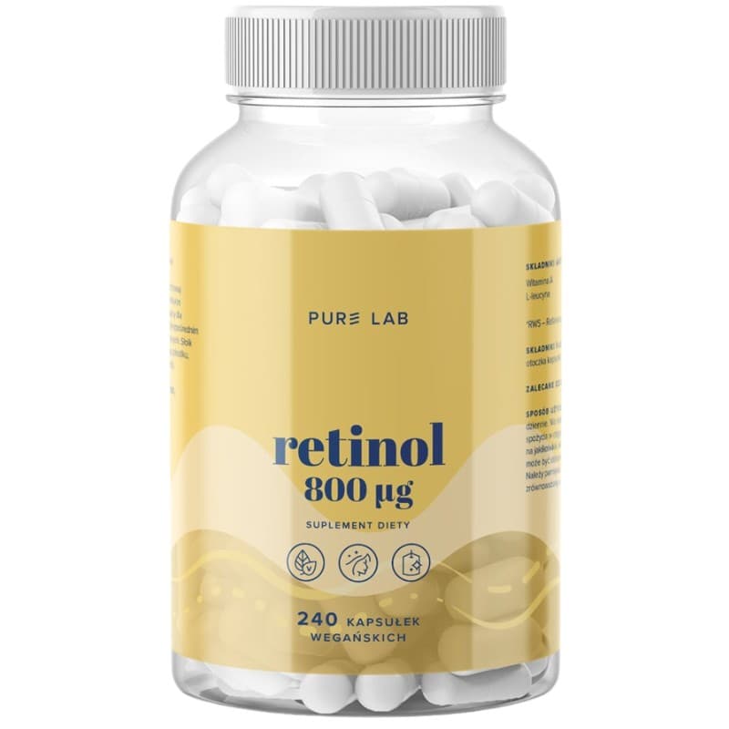 Pure Lab - Retinol 800Μg - 240 Caps – Pure Lab förpackning