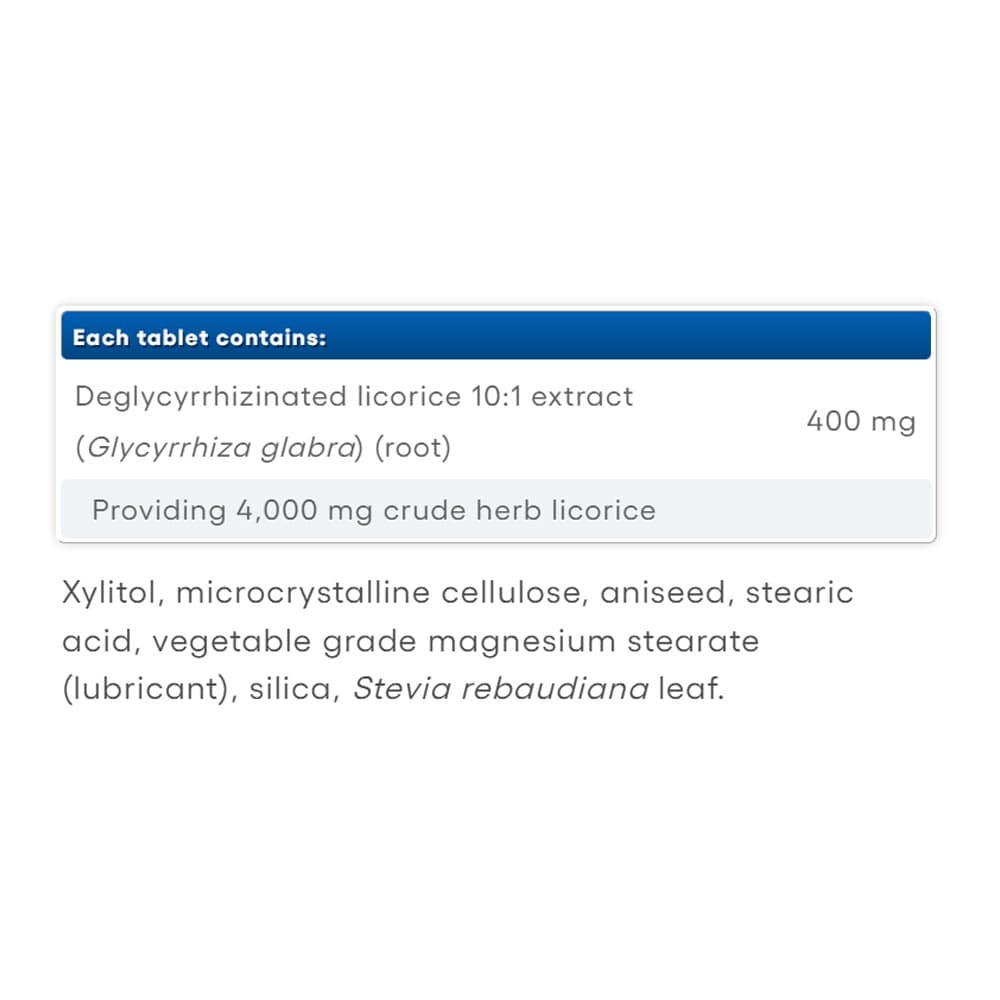 Natural Factors - Deglycyrrhizinated Licorice Root - 90 Tabs