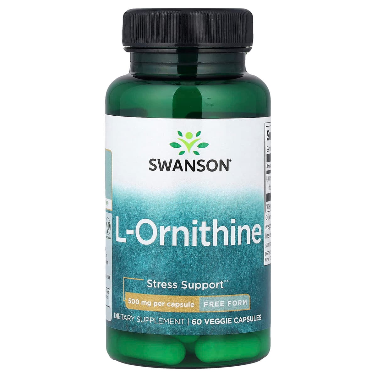 Swanson - L-Ornithine - 60 Veggie Capsules
