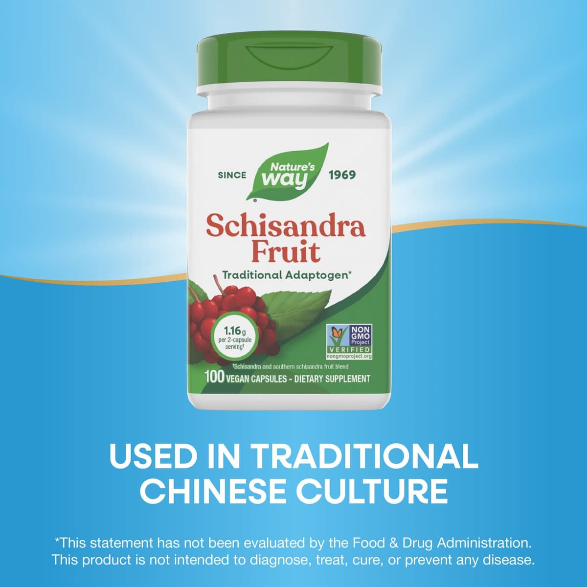 Nature'S Way - Schisandra Fruit - 100 Caps