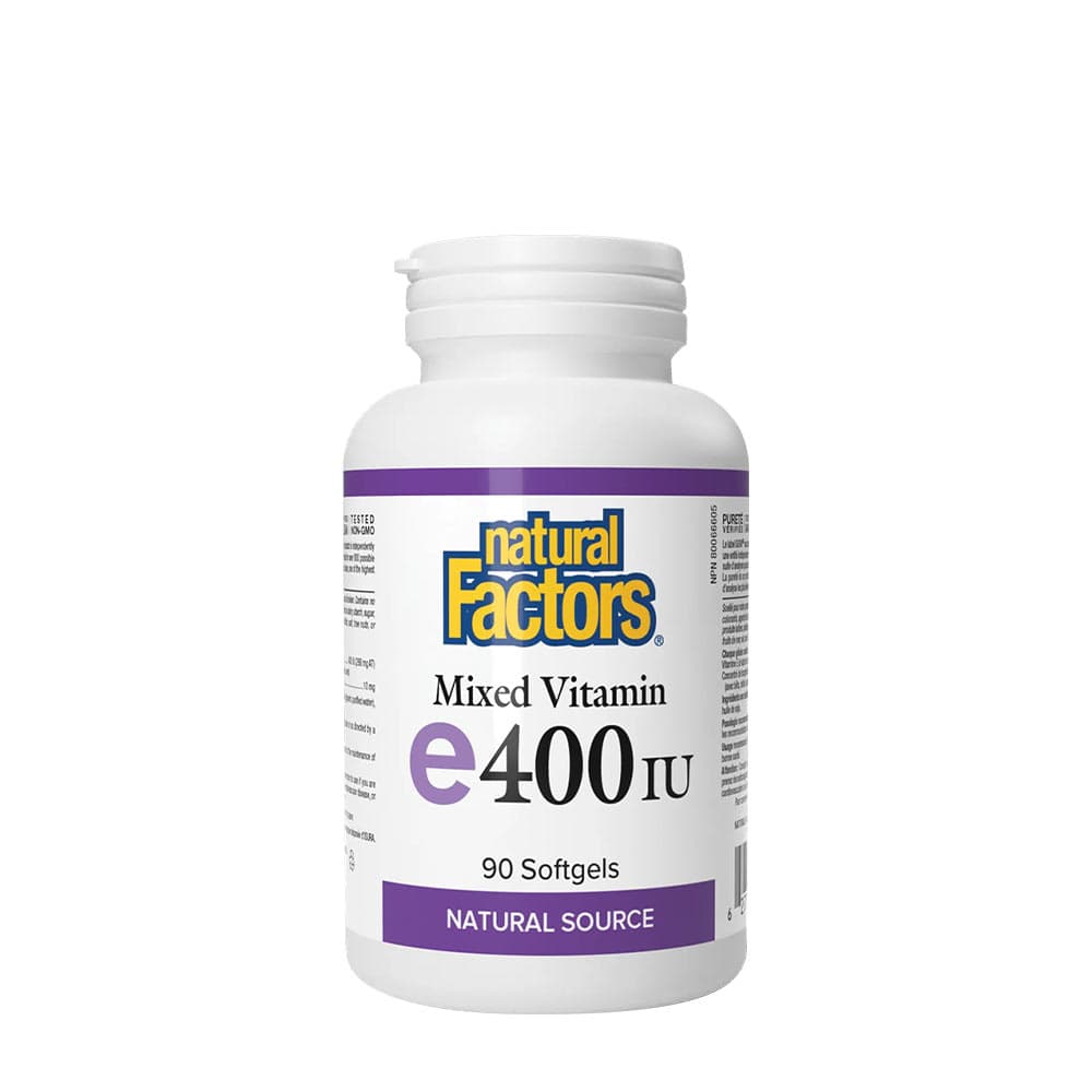 Natural Factors - Mixed Vitamin E Natural Source 400IU - 90 Sgels