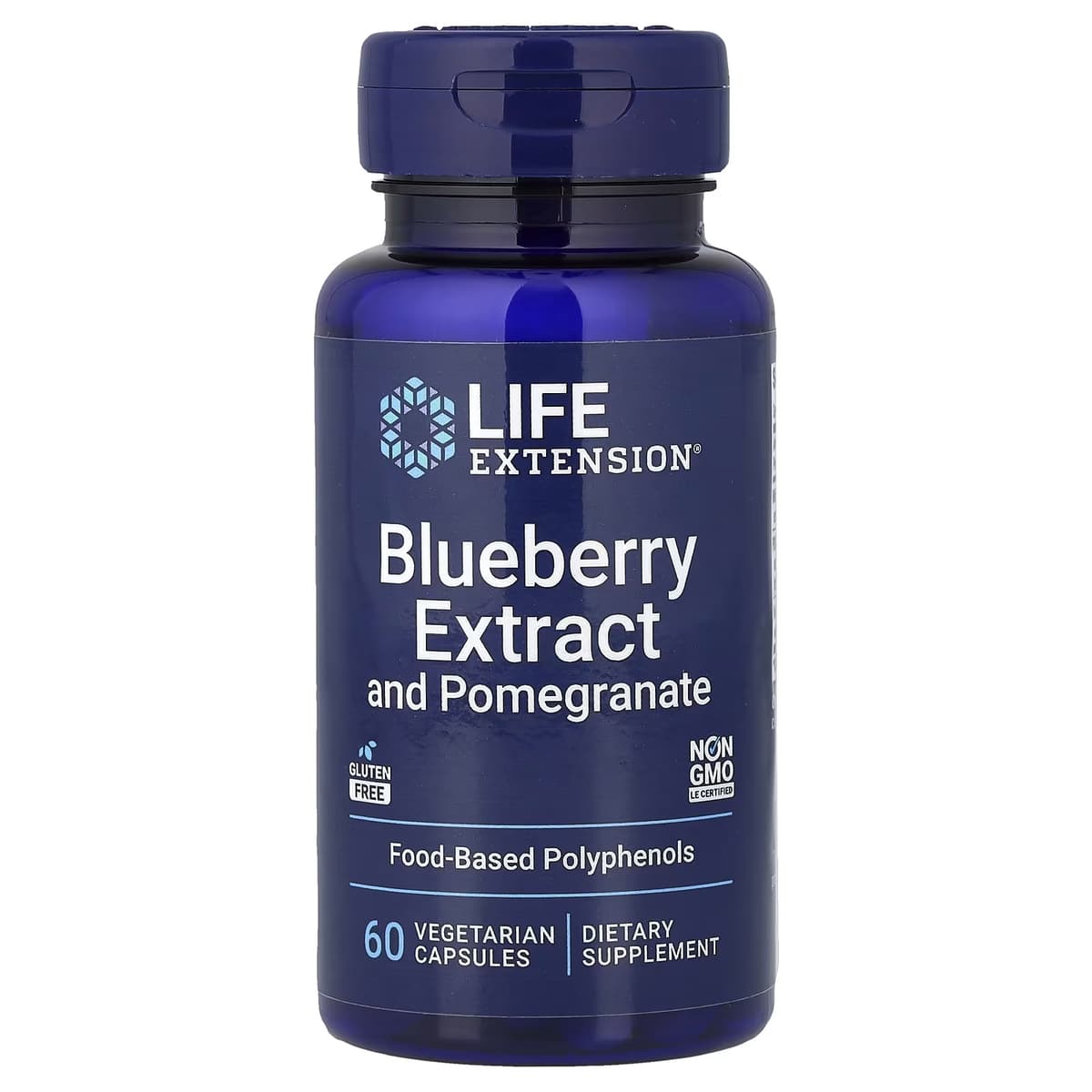 Life Extension - Mustikkauute ja granaattiomena - 60 kasviskapselia