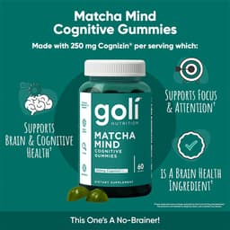 Goli Nutrition - Matcha Mind - 60 Gummies