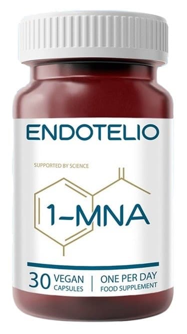 Endotelio - 1-MNA - 30 Capsules – Endotelio förpackning