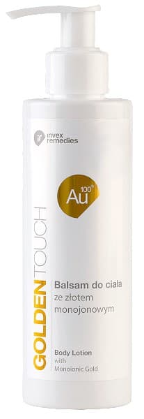 INVEX REMEDIES - Golden Touch Body Lotion - 200ml – INVEX REMEDIES förpackning