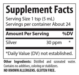 Trace Minerals - Trace Colloidal Silver - 118ml