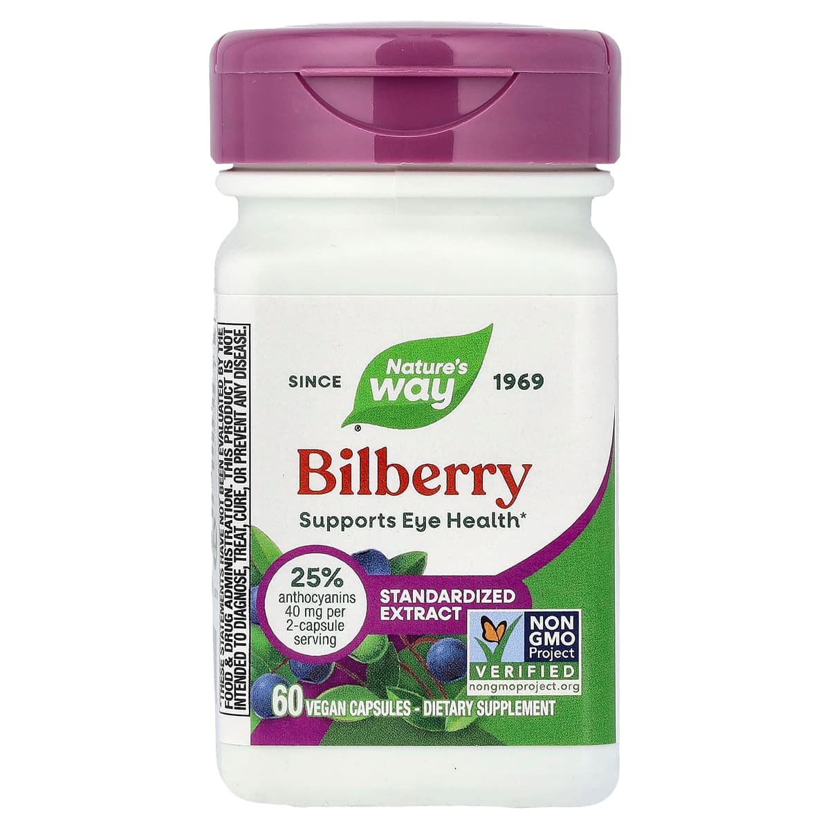 Nature'S Way - Bilberry Premium Extract - 60 Caps