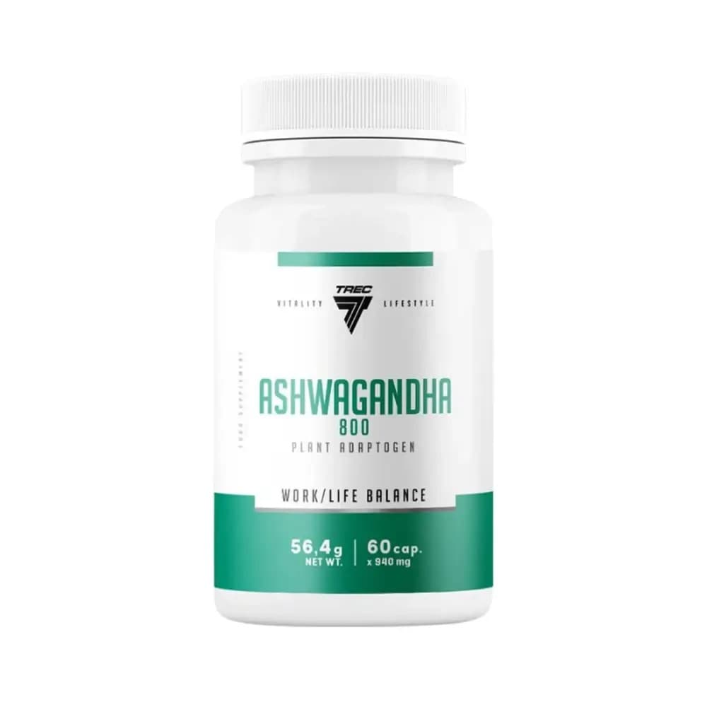 Trec - Ashwagandha 800 - Unflavoured - 60 capsules – Trec förpackning