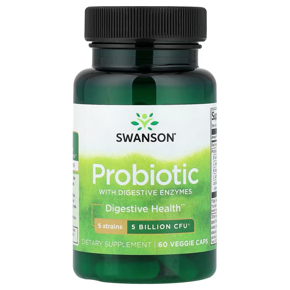 Swanson - Probiotic With Digestive Enzymes - 60 Veg Caps