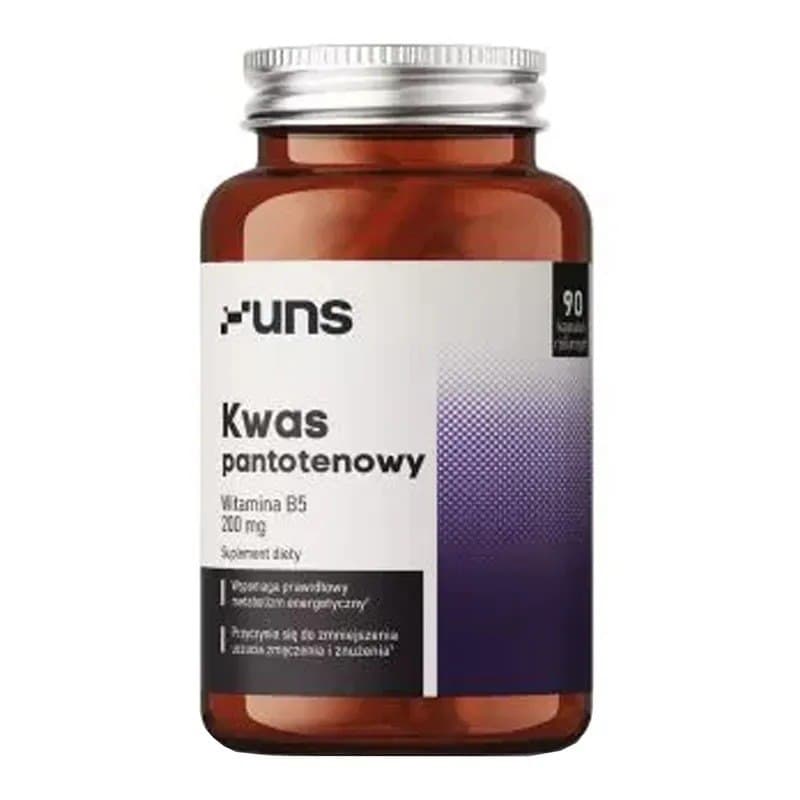 UNS - Pantothenic Acid Vitamin B5 - 90 Caps – UNS förpackning