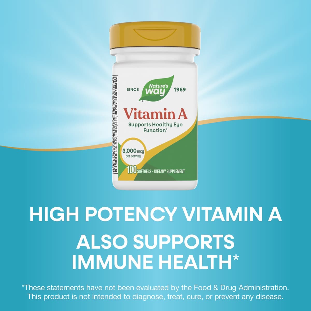 Nature's Way - Vitamin A - 100 Sgels
