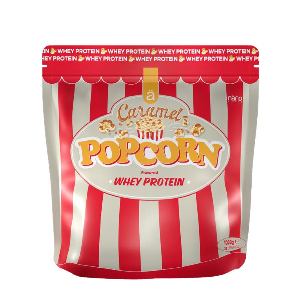 Nanosupps-heraproteiini Caramel Popcorn - 1000g