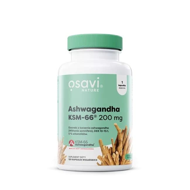 Osavi - Ashwagandha KSM-66® 200mg (120 Caps) – Osavi förpackning