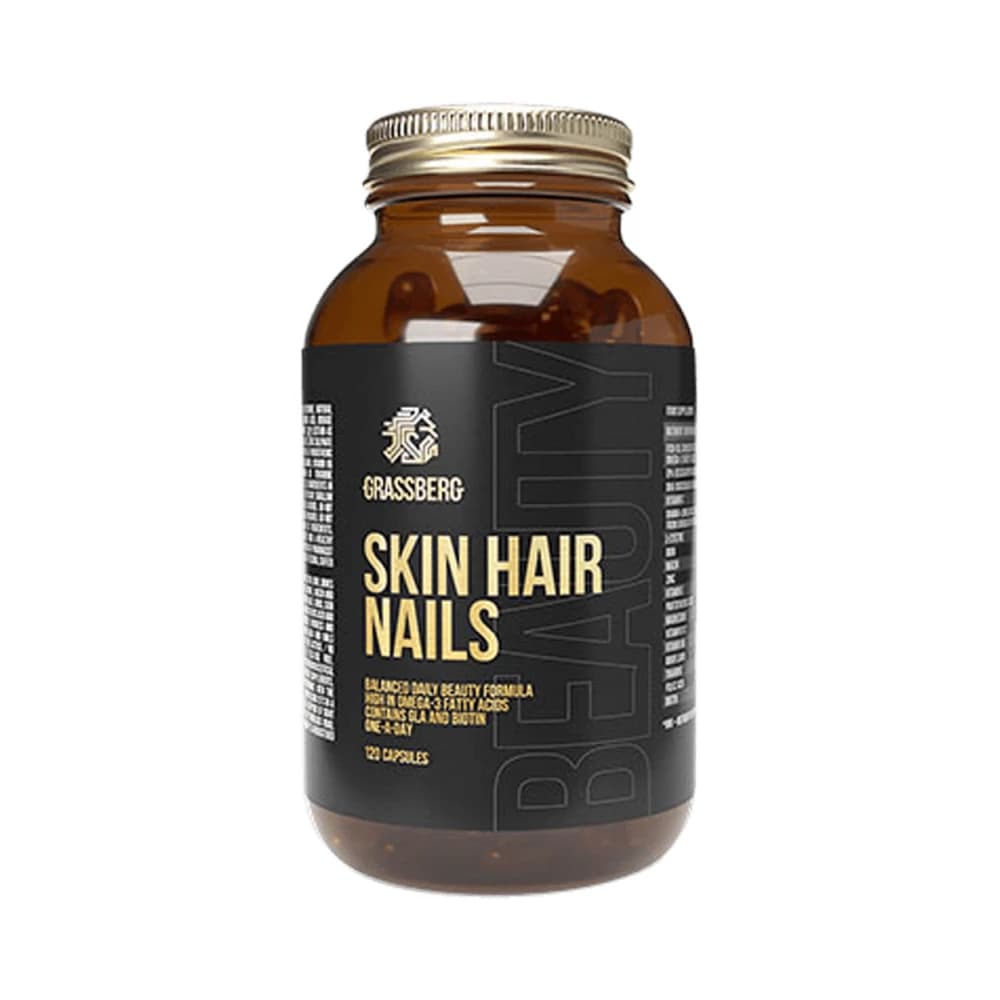 Grassberg - Skin Hair Nails - Unflavoured - 120 capsules