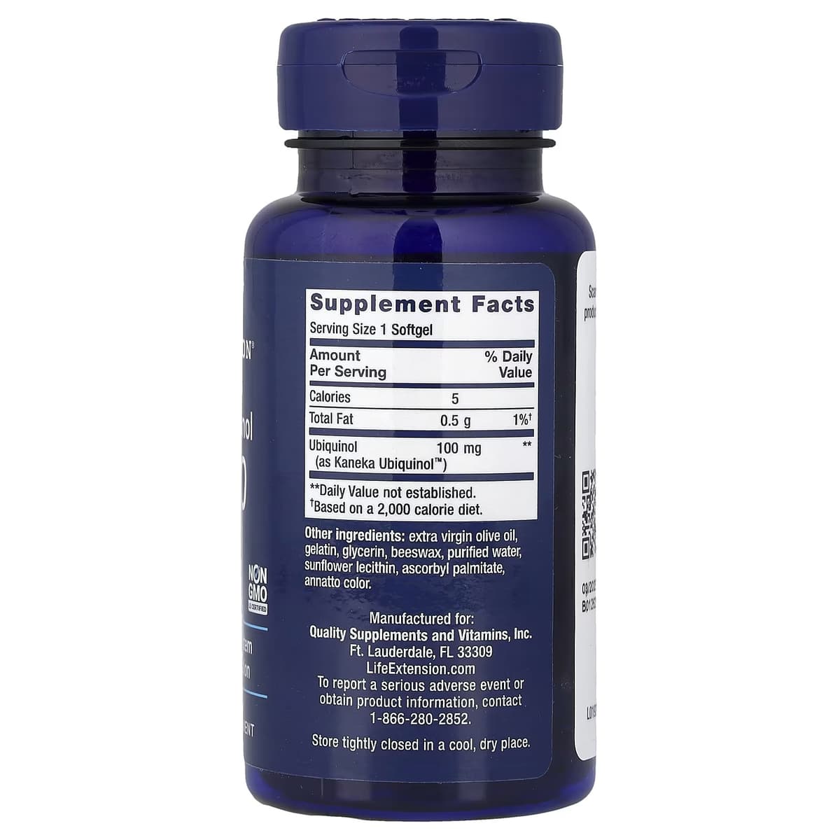 Life Extension - Super Ubiquinol CoQ10, 100mg - 60 Kapsler