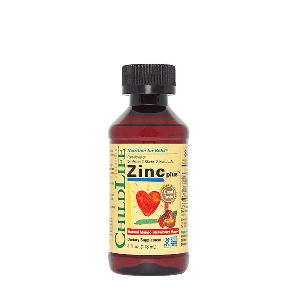 Child Life - Zinc Plus, Natural Mango Strawberry - 118ml.