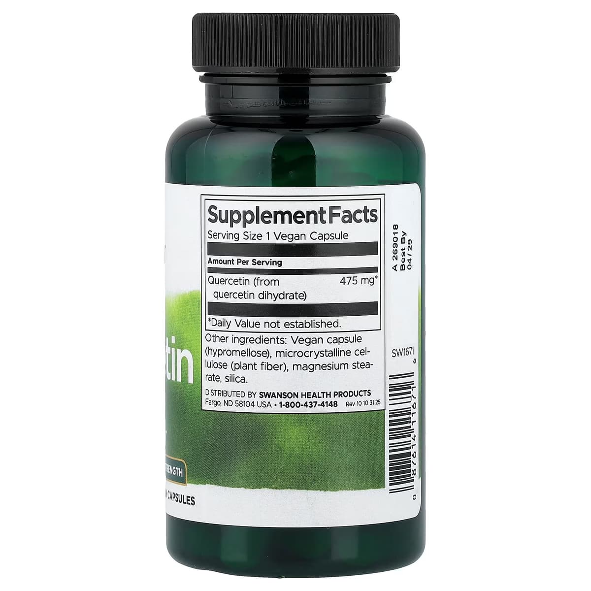 Swanson - Quercetin, 475mg High Potency - 60 Vcaps