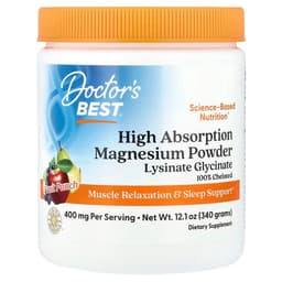 Doctor's Best - High Absorption Magnesium Powder - Fruit Punch, 340g