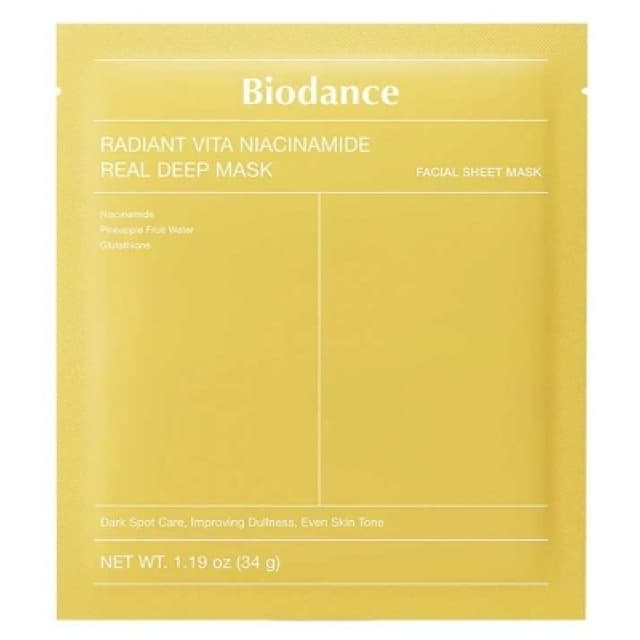 Biodance - Radiant Vita Niacinamide Real Deep Mask - 1.19 oz – Biodance