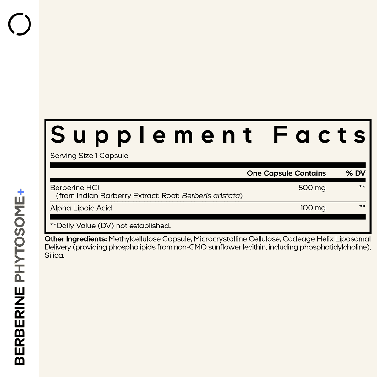 Codeage Berberine Phytosome+ - 60 Vcaps - 60 Vegetable Caps