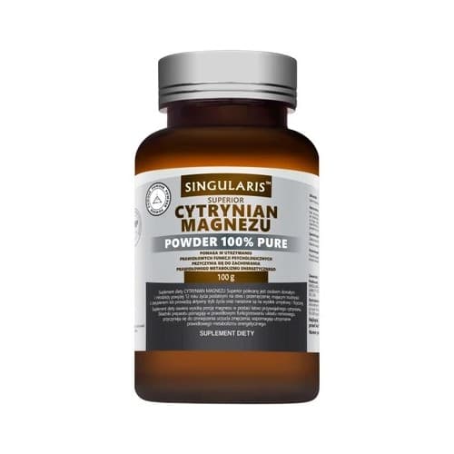 Singularis - Cytrynian Magnezu 100% w proszku – Singularis förpackning