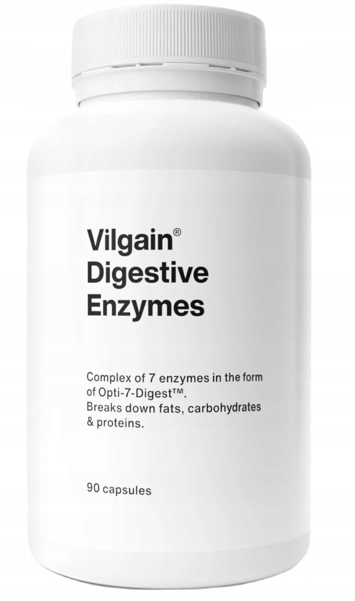 Vilgain - Digestive Enzymes - 90 Caps – Vilgain förpackning