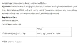 Nutriversum - Lactase Enzyme - 60 Tabs