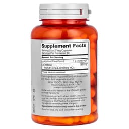 NOW Foods - Arginine & Ornithine - 100 Veg Capsules