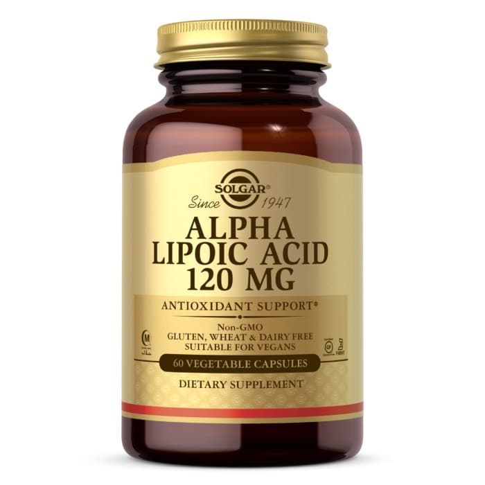Solgar - Alfa-Liponsyra - 120mg, 60 Caps – Solgar förpackning