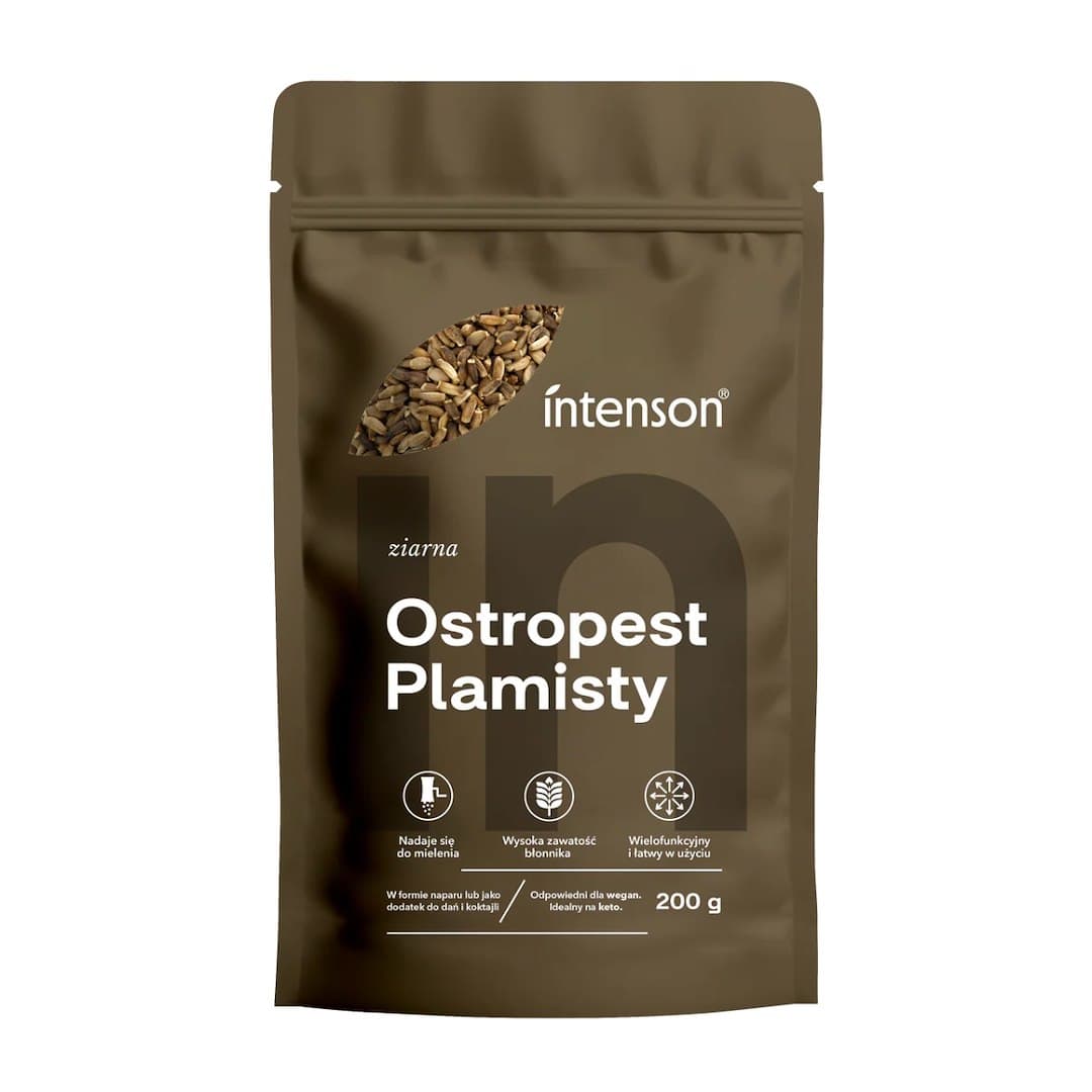 Intenson - Milk Thistle Seeds - 200g – Intenson förpackning