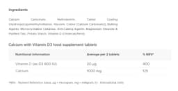 Vitabiotics - Ultra Calcium & Vitamin D - 30 Tabs