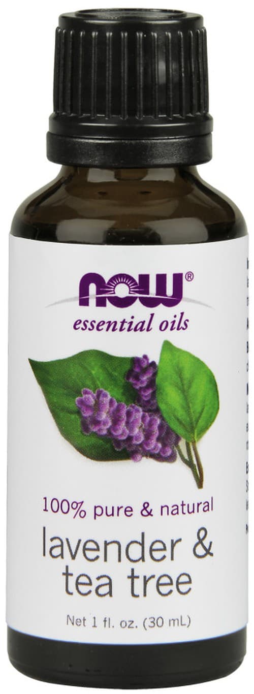 NOW Foods - Essential Oil, Lavender & Tea Tree Oil - 30ml. – NOW Foods förpackning